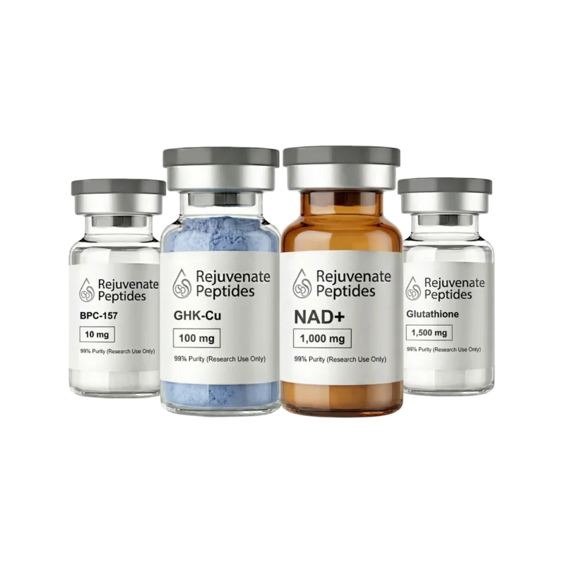 Radiance Ritual Bundle – GHK-Cu, BPC-157, Glutathione, NAD+