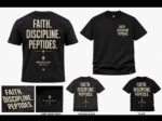'FAITH. DESCIPLINE. PEPTIDES.' T-shirts For Men and Women - Image 2